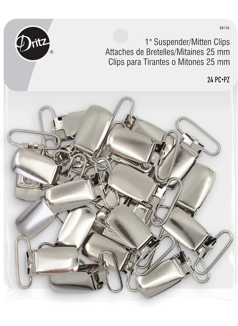 Dritz Dritz Suspender Clips Nickel Bag  Tote Accessories 24Pack  - Image 1
