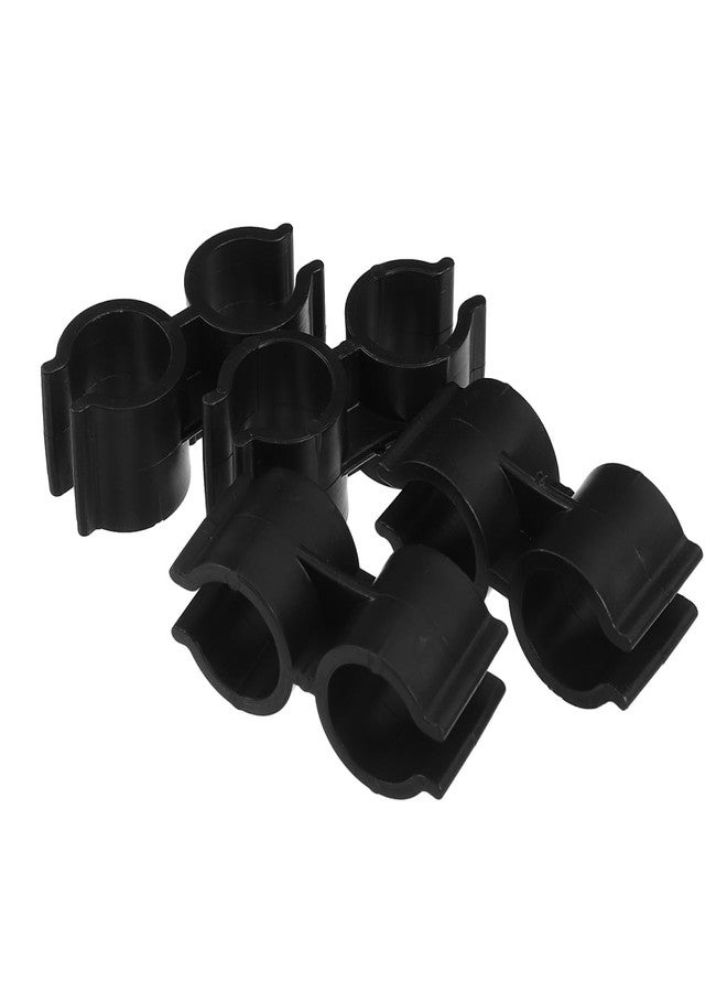 OUNONA Dustpan Broom Connection Buckle Plastic Double Pipe Clamp 2.17 Inch Durable Clip for Home Broom and Dustpan Handle Connector - Image 1