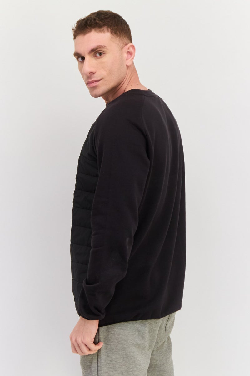 PUMA Men Sportswear Fit Quilted Outdoor Sweatshirts, Black - Image 2