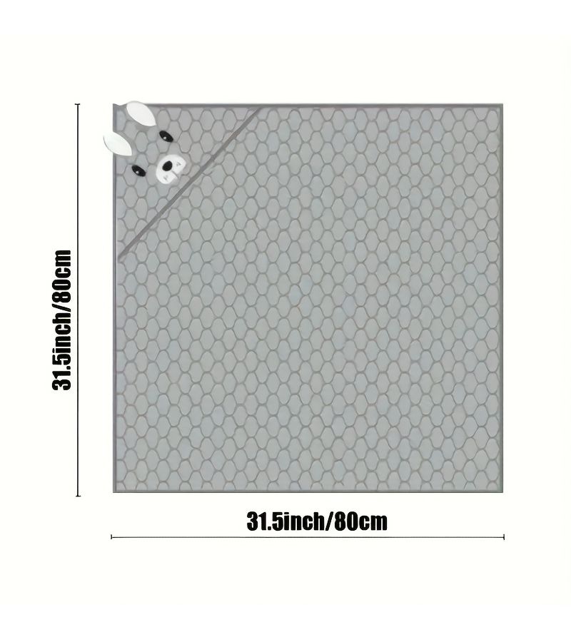 31.5 Inch Deer Baby Bath Towel 80x80cm Super Absorbent Soft for Ages 0 To 3 - Image 2