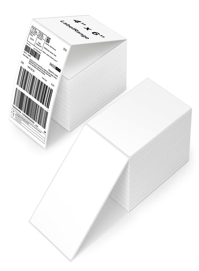 Methdic 1000 Labels Fanfold 4”x 6” Direct Thermal Shipping Labels Self Adhesive，Postage Mailing Labels for Thermal Printer Fangtek Soonmark Zebra Rollo（2 Stacks） - Image 1