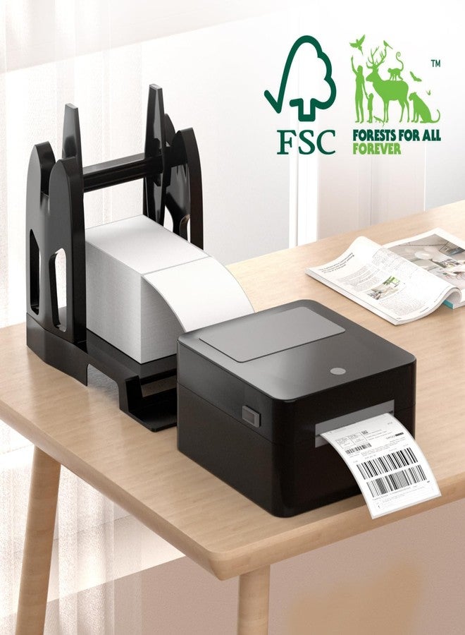 Methdic 1000 Labels Fanfold 4”x 6” Direct Thermal Shipping Labels Self Adhesive，Postage Mailing Labels for Thermal Printer Fangtek Soonmark Zebra Rollo（2 Stacks） - Image 4