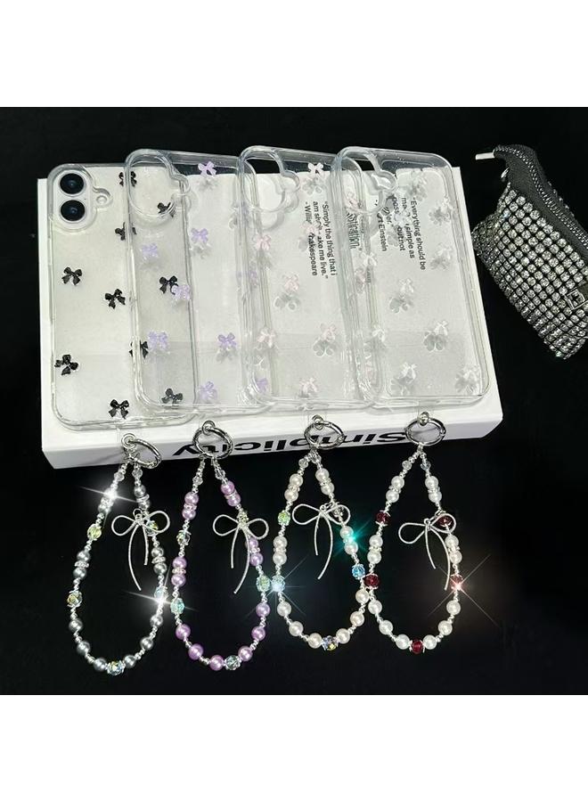 زبون جراب هاتف iPhone 13 Little Fresh Bow Bracelet Chain TPU - Image 2