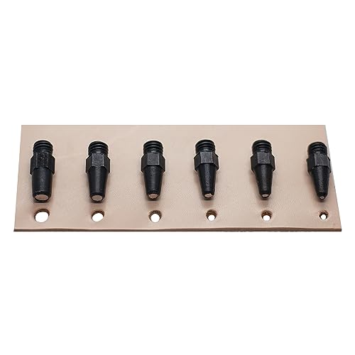 Realeather طقم ثقب الجلد المصغر Realeather T3003 للحرف اليدوية، 6 أحجام من 1/16" - 3/16"، كروم، 6 قطع - Image 4