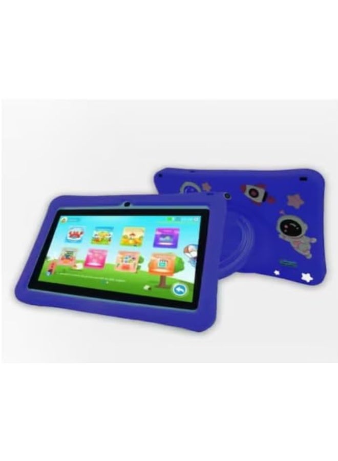 REBENUO K3 Kids Tablet, 17.8 cm Display, 128GB Storage, 4GB RAM, Case, Wi-Fi includes Charger/Cable/Screen protector/Slicia gel Case/Sticker/Lanyard/Bracelet. (Blue) - Image 3