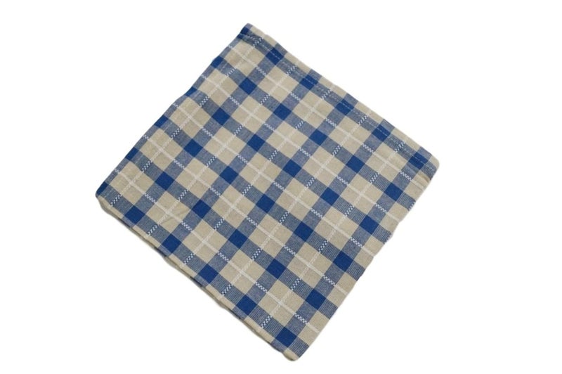 Snuggle Check Print Styled 4 Cotton Kitchen Towels - Image 2