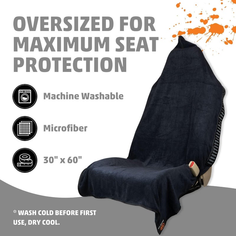 Orange Mud Transition  Seat Wrap V20 Automotive Seat Cover Changing Kilt and Multipurpose Towel Black - Image 4