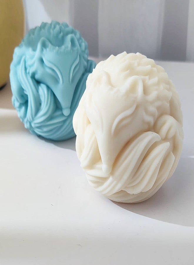 ESEDAGE Fox Resin & Silicone Animal Molds - 3D Fox & Candle Molds for Soap & Candle Making - Image 1