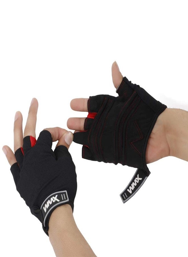 WMX Series Sports Leather Gym Gloves for Weight Lifting and Exercise (S, Roller PAD) - Image 4