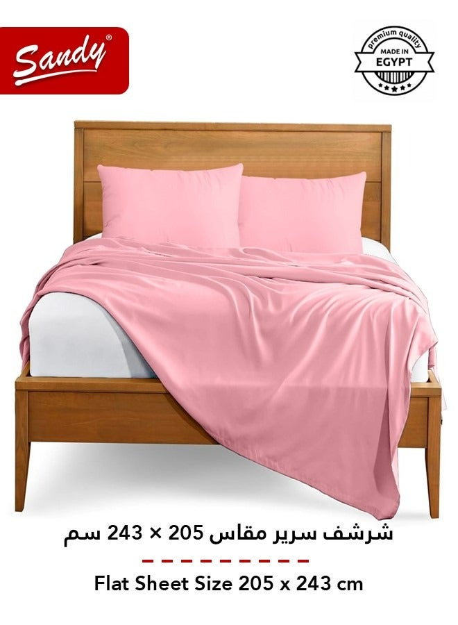 ساندي طقم شرشف سرير ساندي فاخر بجودة الفنادق مع أغطية وسادة، طقم من 3 قطع، شديد النعومة وجيد التهوية وبارد, مقاس دبل مفرد ونص 243 × 205 سم, زهري - Image 3