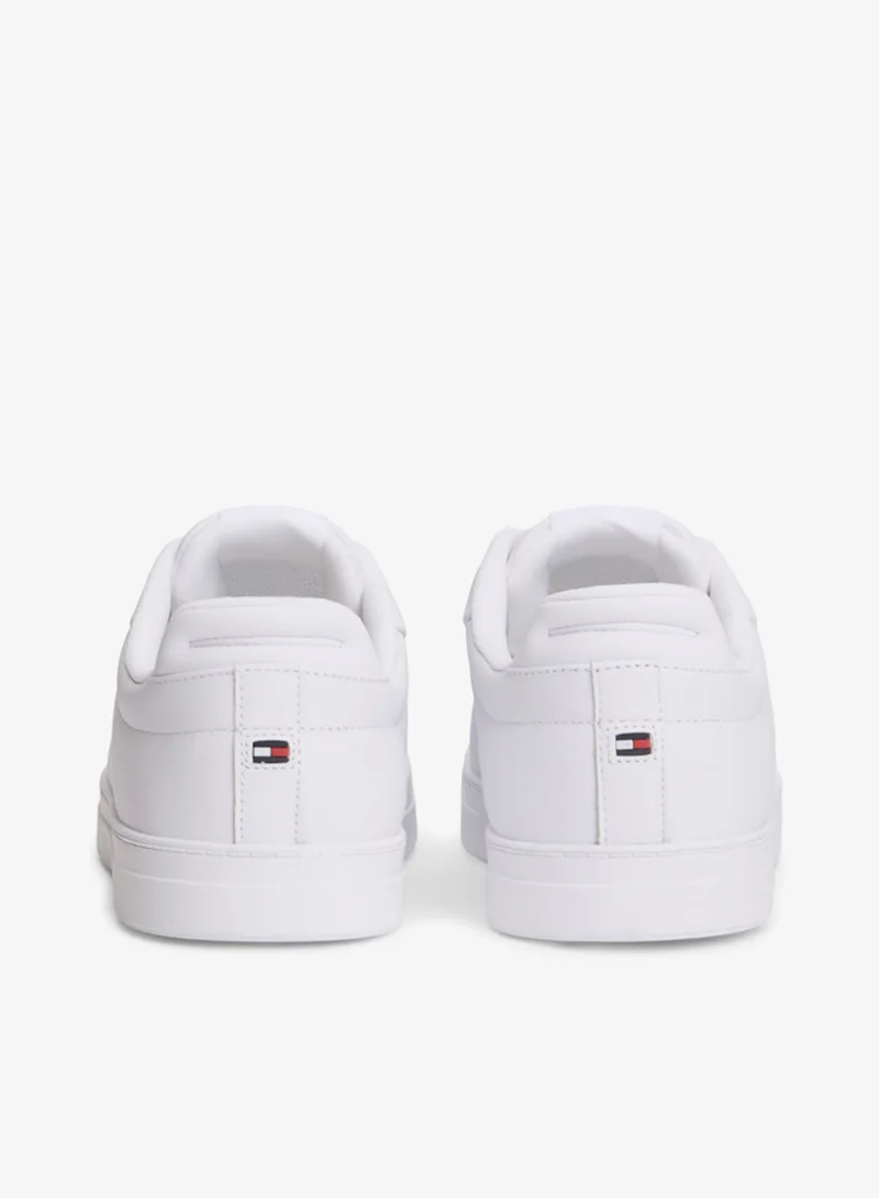 TOMMY HILFIGER White Icon Court Low Top Sneakers for Men | Best Price UAE