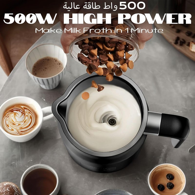 CONOYAR Electric Milk Frother, 4 in 1 Milk Steamer, Milk Warmer with Temperature Control, 0.3L Automatic Milk Foamer Hot and Cold Foam for Coffee, Espresso, Latte, Hot Chocolate - Image 3