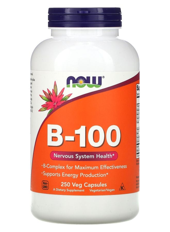now B-100 250 Veg Capsules