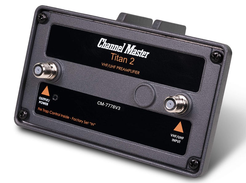 Channel Master Titan 2 Medium-Gain Preamplifier - TV Antenna Pre-Amplifier, 16dB Gain, Compatible with Non-Amplified TV Antennas, Increases Signal Strength, Indoor/Outdoor - Image 2