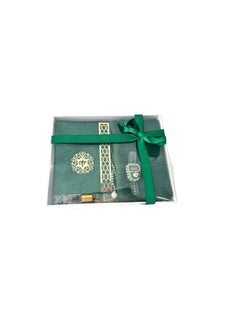 Generic Sajadati Deluxe Muslim Prayer Gift Set – Holy Quran, Premium Salah Mat, Head Scarf, Tasbih Beads & Digital Counter, Oud Oil – Elegant Lavish Green Islamic Gift for Ramadan, Eid & Special Occasions  - Image 3