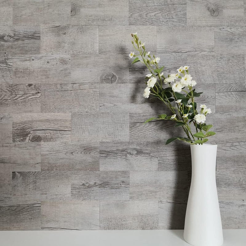 AULIGET 100 Piece Peel and Stick Backsplash PVC Tile, 3 Inch x 6 Inch Dover Gray Stick on Tiles for Backsplash Kitchen, Bathroom, Laundry Room, Camper, Fireplace - Image 2