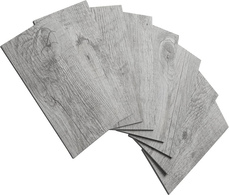 AULIGET 100 Piece Peel and Stick Backsplash PVC Tile, 3 Inch x 6 Inch Dover Gray Stick on Tiles for Backsplash Kitchen, Bathroom, Laundry Room, Camper, Fireplace - Image 1
