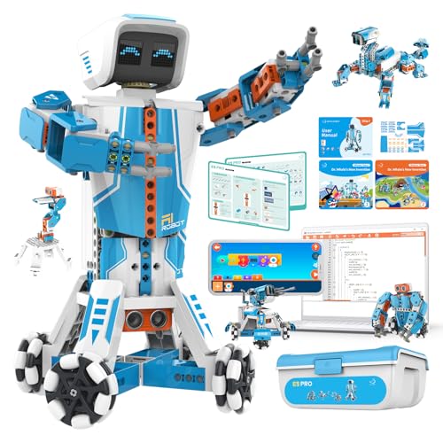 WhalesBot E9 Pro Robot Engineering Building Kit for Educators with 12 Servo Motor Joints Learn Scratch Python Programming STEM Educational Science Kits for Teens Boys Girls 1218 - Image 1
