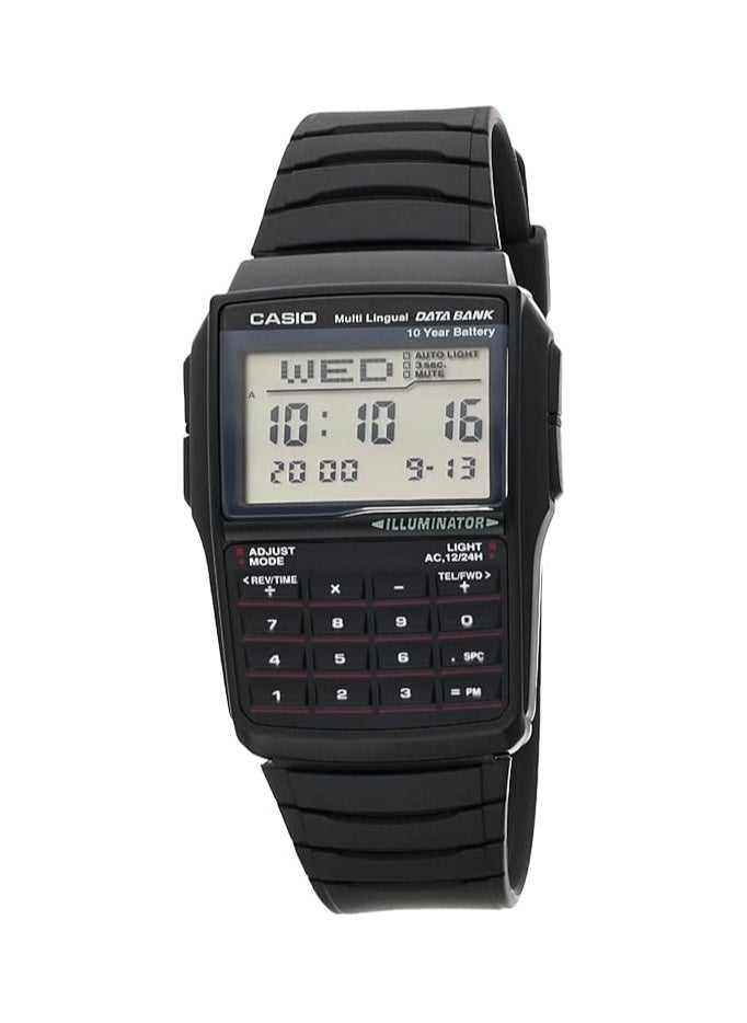 CASIO Casio Men's Multi-Lingual Data Bank Watch - DBC-32-1ADF Black Dial, Black Band  - Image 1