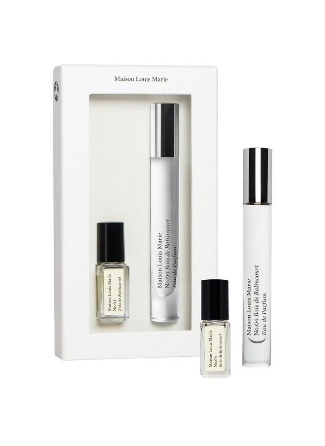 Maison Louis Marie - Maison Louis Marie - No.04 Bois De Balincourt 2-Piece Mini Travel Set | Luxury Clean Beauty + Non-Toxic Fragrance - Image 1