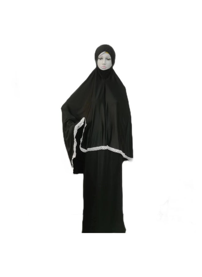 NIBEMINENT - Fashionable Loose Milk Silk Solid Color Two-Piece Dress Set - Image 1