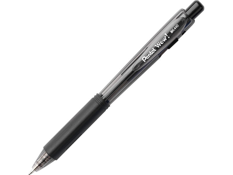 Pentel 711766 WOW! Retractable Ballpoint Pens Medium Point Black Ink - Image 4