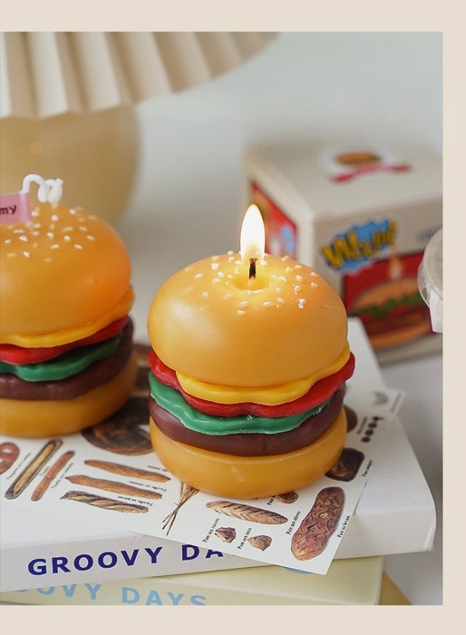 Fianser Candles Handmade Hamburger Home Scented 18 Hours Fragrance Aromatherapy Gift Wax Natural Soy Stress Relief Luxury Wedding Bathroom Birthday Yoga Anniversary - Image 2