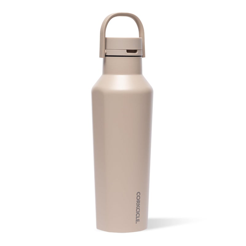 Corkcicle Sport Canteen - Keeps Drinks Cold 25 Hours - Stainless Steel Water Bottle - Triple-Insulated - Spill-Proof - Summer Drinkware Gift - Keeps Drinks Ice Cold - 20 oz - Desert - Image 1