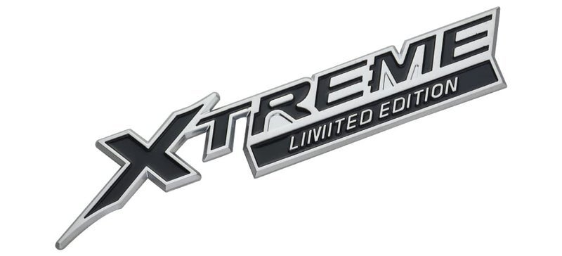 2X Xtreme X Treme Limited Edition Emblem 3D Badge Nameplate Logo Replacement for Xtreme Fender Side Trunk Rear (Silver Red), X1AQA-10 - Image 2