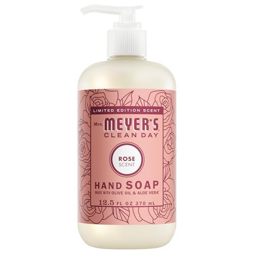 Mrs. Meyer's MRS MEYERS CLEAN DAY Hand Soap Rose Scent 125 Fl Oz Bottle - Image 1
