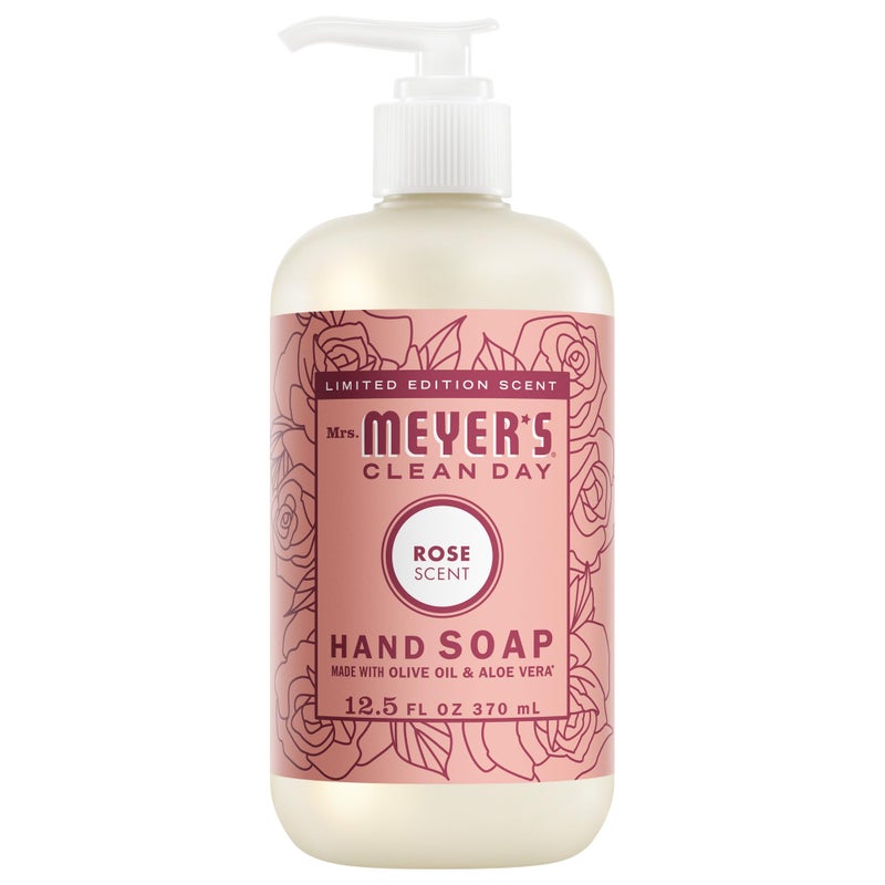 Mrs. Meyer's MRS MEYERS CLEAN DAY Hand Soap Rose Scent 125 Fl Oz Bottle - Image 2