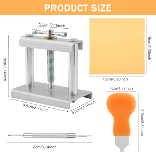 Serplex® Watch Repair Tool Kit, Back Case Pressing Device, Needle Tool, Triangular Piece & Multiple Sizes Press-Fit Components, Ideal for Battery Replacement, Case Assembly & Watch Maintenance - Image 2