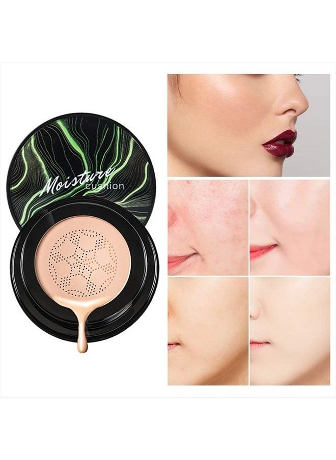Air Cushion CC Cream Moisturizing Concealer Mushroom Head Brush Waterproof Makeup Foundation Moisture BB Cream for Women Girls (marble)