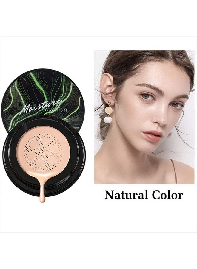 Air Cushion CC Cream Moisturizing Concealer Mushroom Head Brush Waterproof Makeup Foundation Moisture BB Cream for Women Girls (marble)