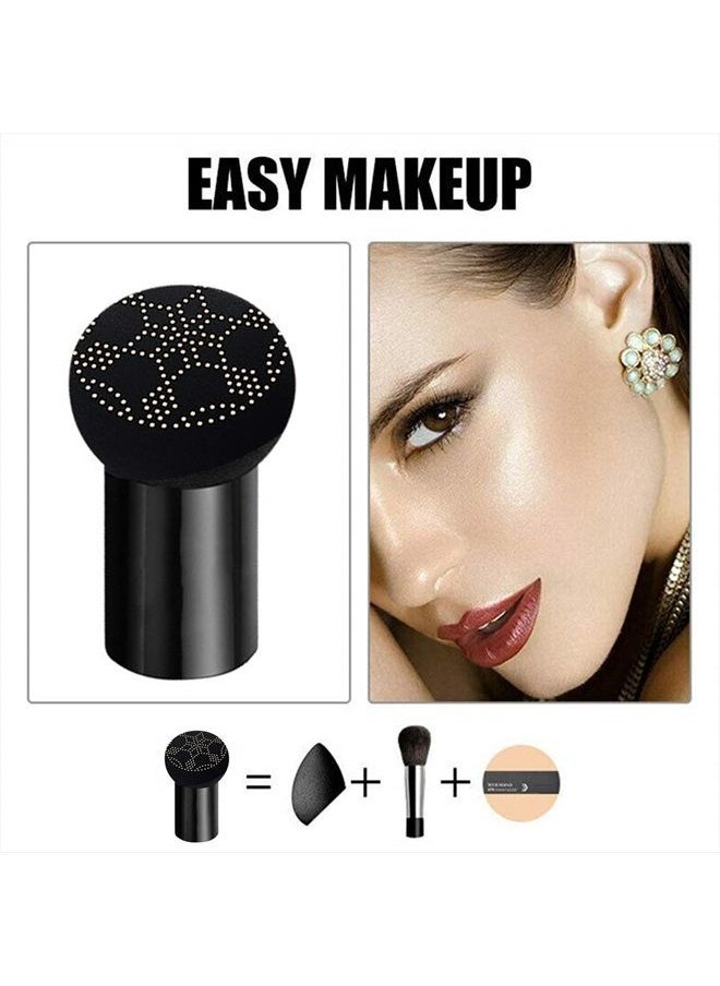 Air Cushion CC Cream Moisturizing Concealer Mushroom Head Brush Waterproof Makeup Foundation Moisture BB Cream for Women Girls (marble)
