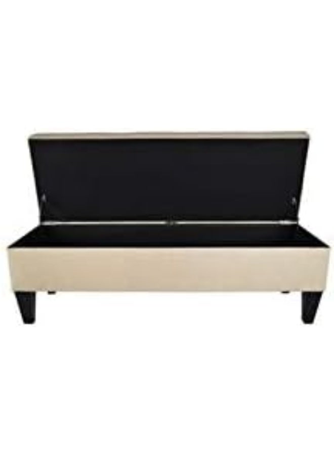 R2R FURNITURE Tufted Bench Large, Beige - Image 2