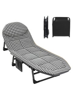DubaiGallery Nordic Iron Art Folding Beds Simple Home Furniture Office Recliner Bed Outdoor Portable Travel Bed Hospital Accompanying Bed  - Image 1