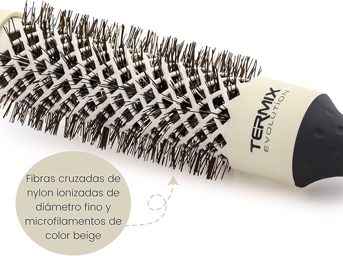 Termix Evolution Soft 17 mmHairbrush for thin hair with ionized bristles specially for thin and delicate hair