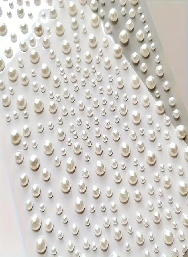 EPARTY ملصقات شعر لؤلؤية، أحجار كريمة ذاتية اللصق للوجه، مجوهرات تزيينية للجسم يمكنكِ صنعها بنفسكِ لمكياج الزفاف وفن الأظافر - Image 4