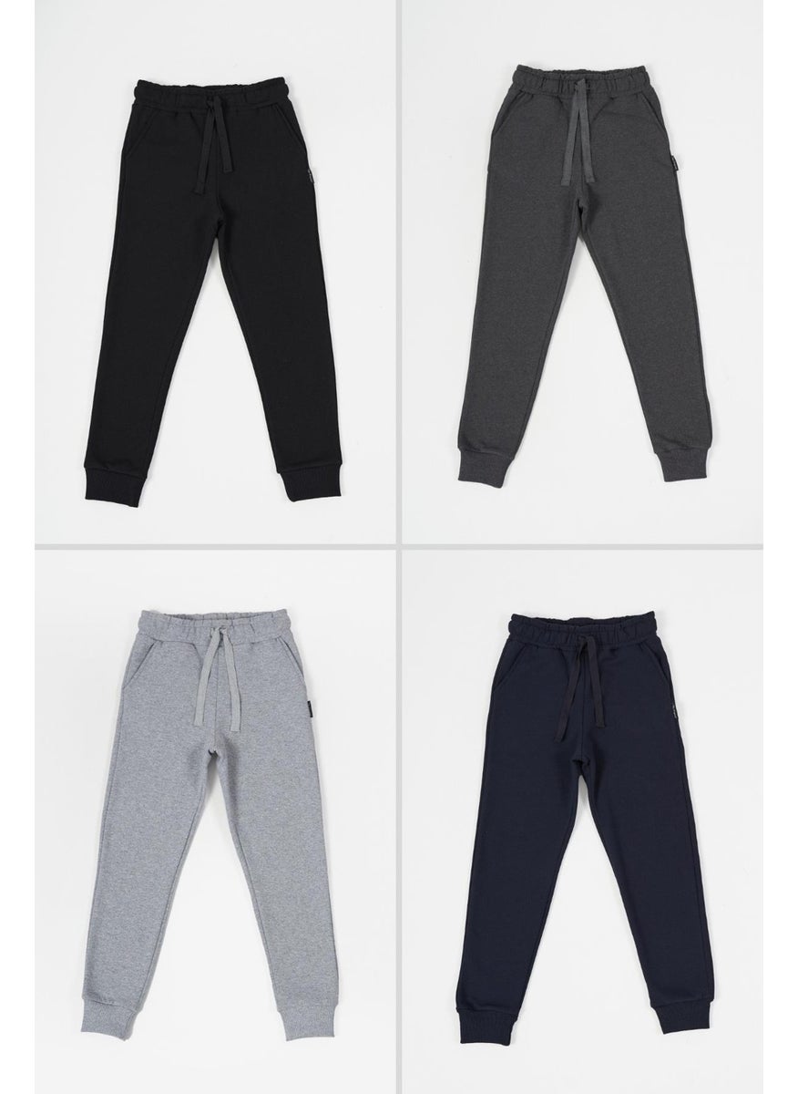 Black-Navy-Anthracite-Grey Thick Cotton Elastic Waist and Leg Pocket 4-Pack Boys Tracksuit Bottoms - pzsku/Z4687D2B13FF5597A4B24Z/45/_/1741264895/9ff53f0f-363c-4237-bcf8-13efaee4749c