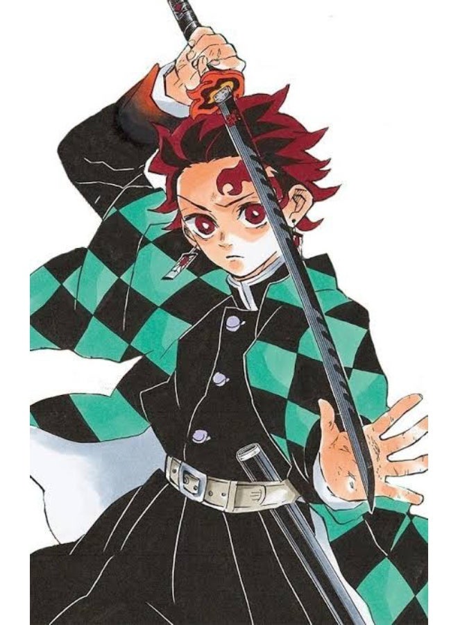 O8.design Amine,High-Grade Carbon Steel Tanjiro Kamado Sword | Safe, Unsharpened Blade, Authentic 1:1 Anime Cosplay Prop - Image 2