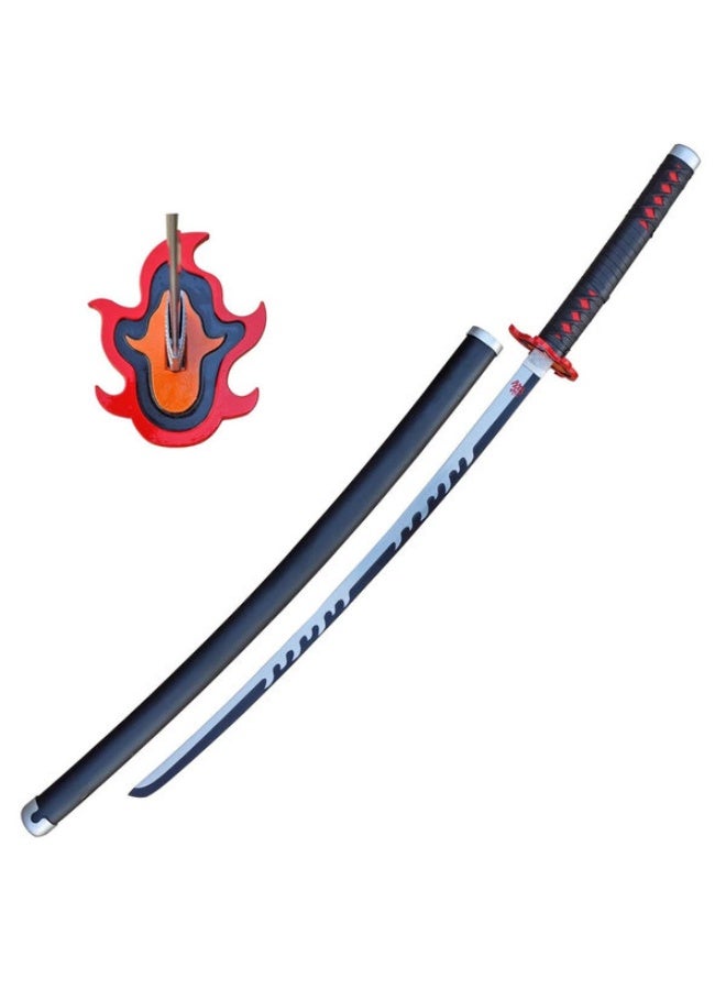 O8.design Amine,High-Grade Carbon Steel Tanjiro Kamado Sword | Safe, Unsharpened Blade, Authentic 1:1 Anime Cosplay Prop - Image 4