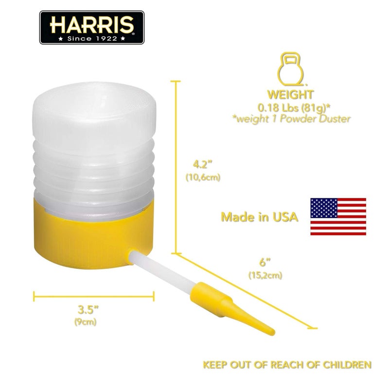 Harris Diatomaceous Earth Powder Duster with 6 Inch Extension Nozzle, for Easier Application of DE in Home & Outdoor Lawn and Garden Use - Image 3