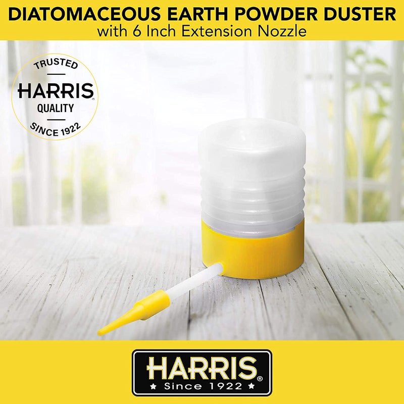 Harris Diatomaceous Earth Powder Duster with 6 Inch Extension Nozzle, for Easier Application of DE in Home & Outdoor Lawn and Garden Use - Image 2
