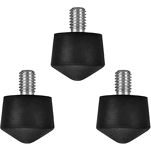 Foto&Tech 3 Pieces Universal Anti Slip Rubber Tripod Feet Compatible with Benro Gitzo Induro Kingjoy Manfrotto, Thread Tripod Foot Replacement for Smooth and Uneven Surfaces (1/4) - Image 1