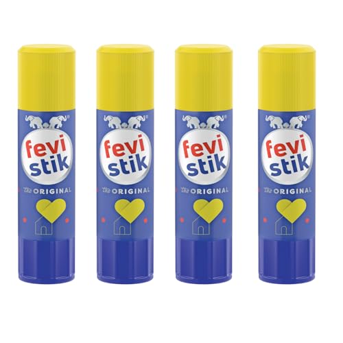 Pidilite Fevistik Glue Stick 25g, Pack of 4 | Multi-Purpose Glue Stick for School Projects, Art & Craft, DIY | Suitable for School & Office Activities | Easy to Use - Image 1