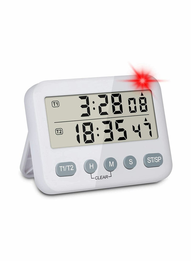 Dual Function Digital Kitchen Timer with 24 Hour Countdown for Cooking and Baking - Image 1