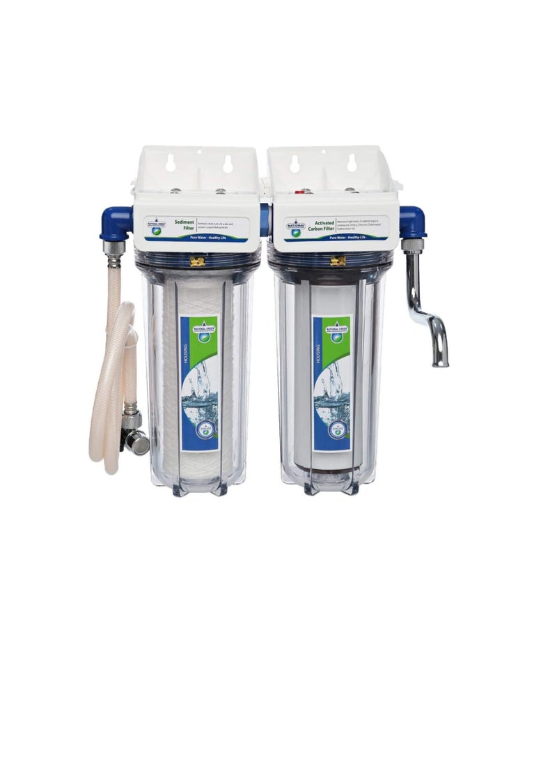 NATIONAL GREEN National Green Dual Water Purification System, Clear NDWPS-10R-SAN-WM-CH  - Image 1