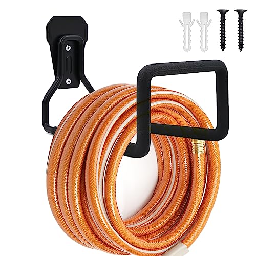 Dotet Garden Hose Holder - Hose Hanger Wall Mount, Heavy Duty Water Hose Holder for Outdoor/Indoor Use in Yard, Metal Durable Hose Hooks, Ideal for Water Hose Storage - Image 1