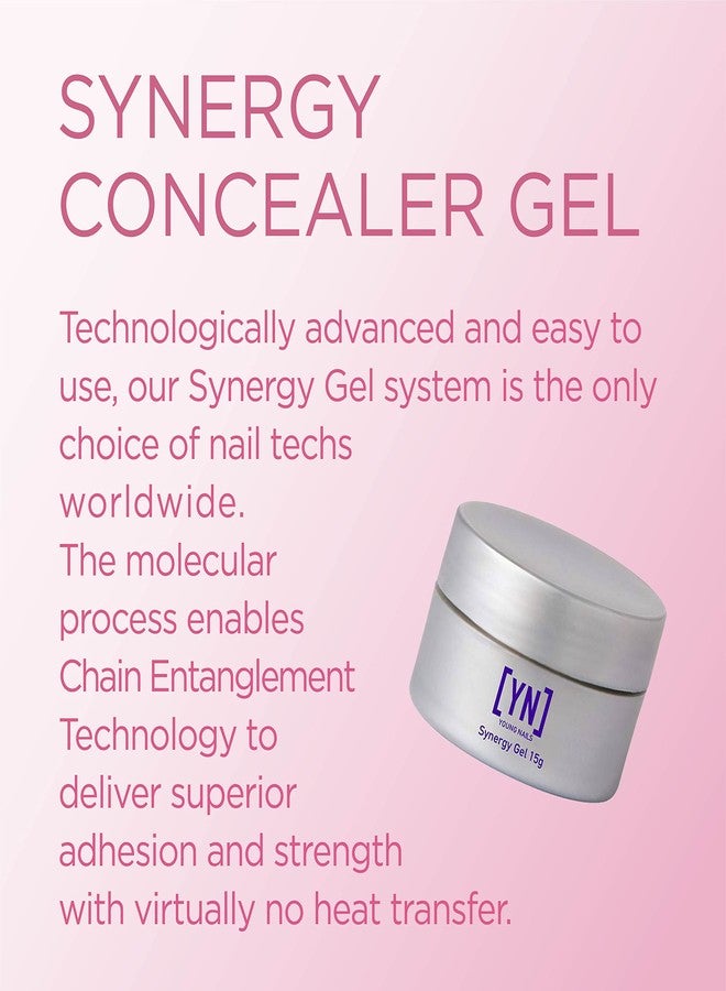 Young Nails Synergy Concealer Gels - Easy to Use Technologically Advanced Chain Entanglement. Build, Conceal, Sculpt, & Gloss - Available in 15 gram, 30 gram, & 60 gram size options - Image 2